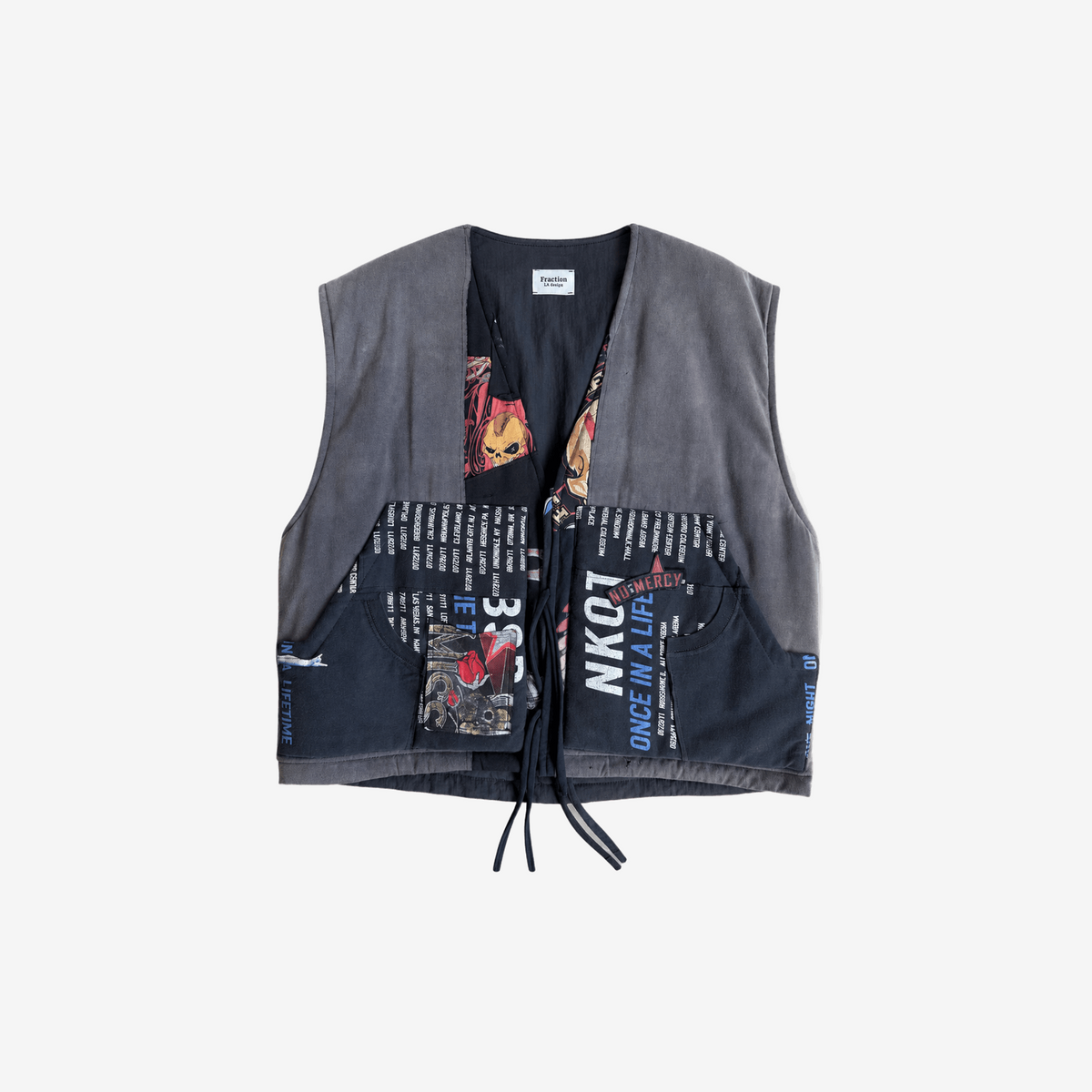 Patchwork Graphic Vest