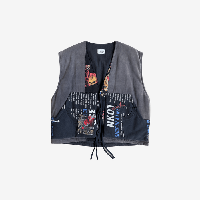 Patchwork Graphic Vest