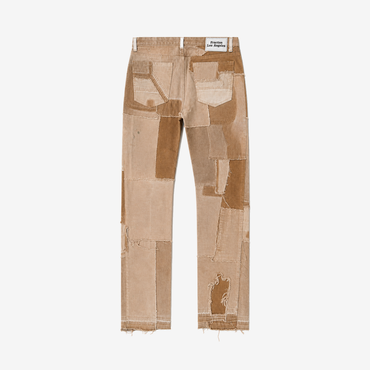 Patchwork Work Pant — Beige