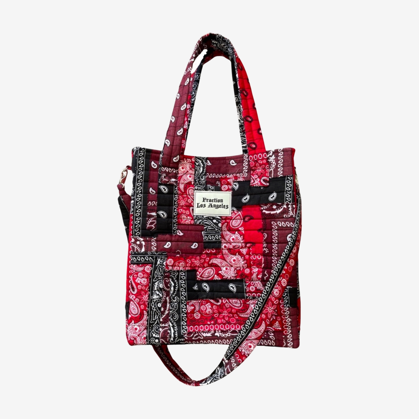 Bordeaux Bandana Patchwork Tote Bag