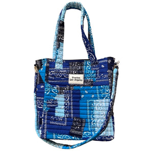 Bluey Quilted Patchwork Tote Bag